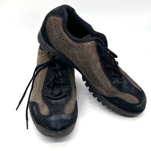 Shimano Spin Shoes SH-MT21 Womens Spinning Brown Black Suede GC